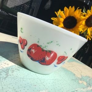 Fire King Apple & Cherries Mixing Bowl